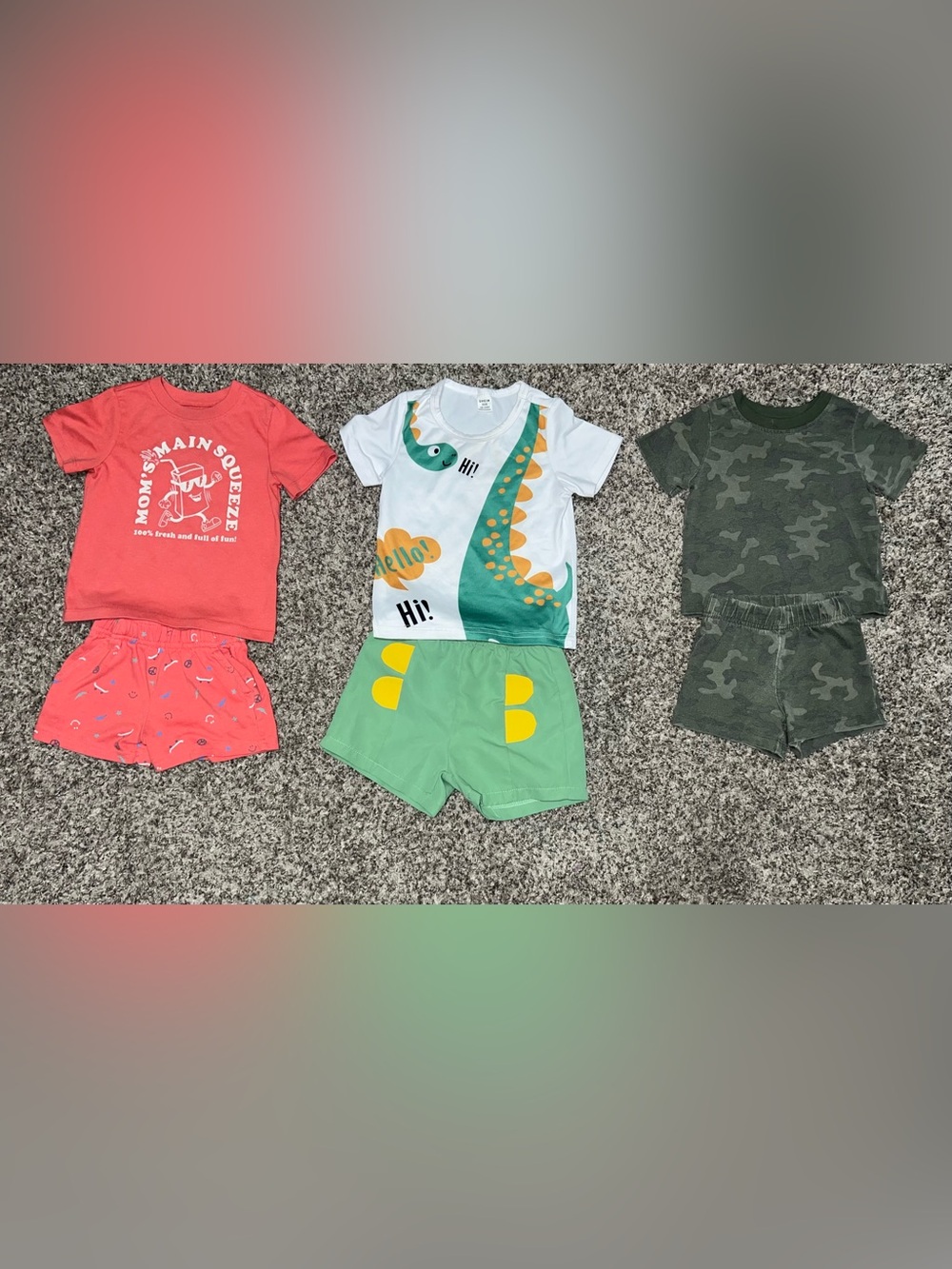 3 FOR 1: Little Boys Graphic 2 Piece Sets! 18 months.